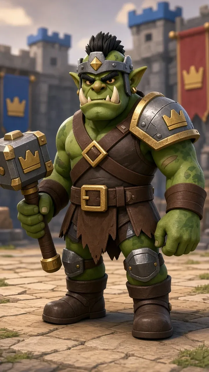 Um guerreiro orc feito pelo Grok Imagine 2.0
